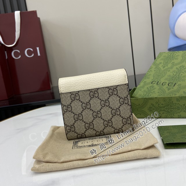 Gucci專櫃古馳最新款Ophidia系列短款女士錢包錢夾 jh2472型號：598587